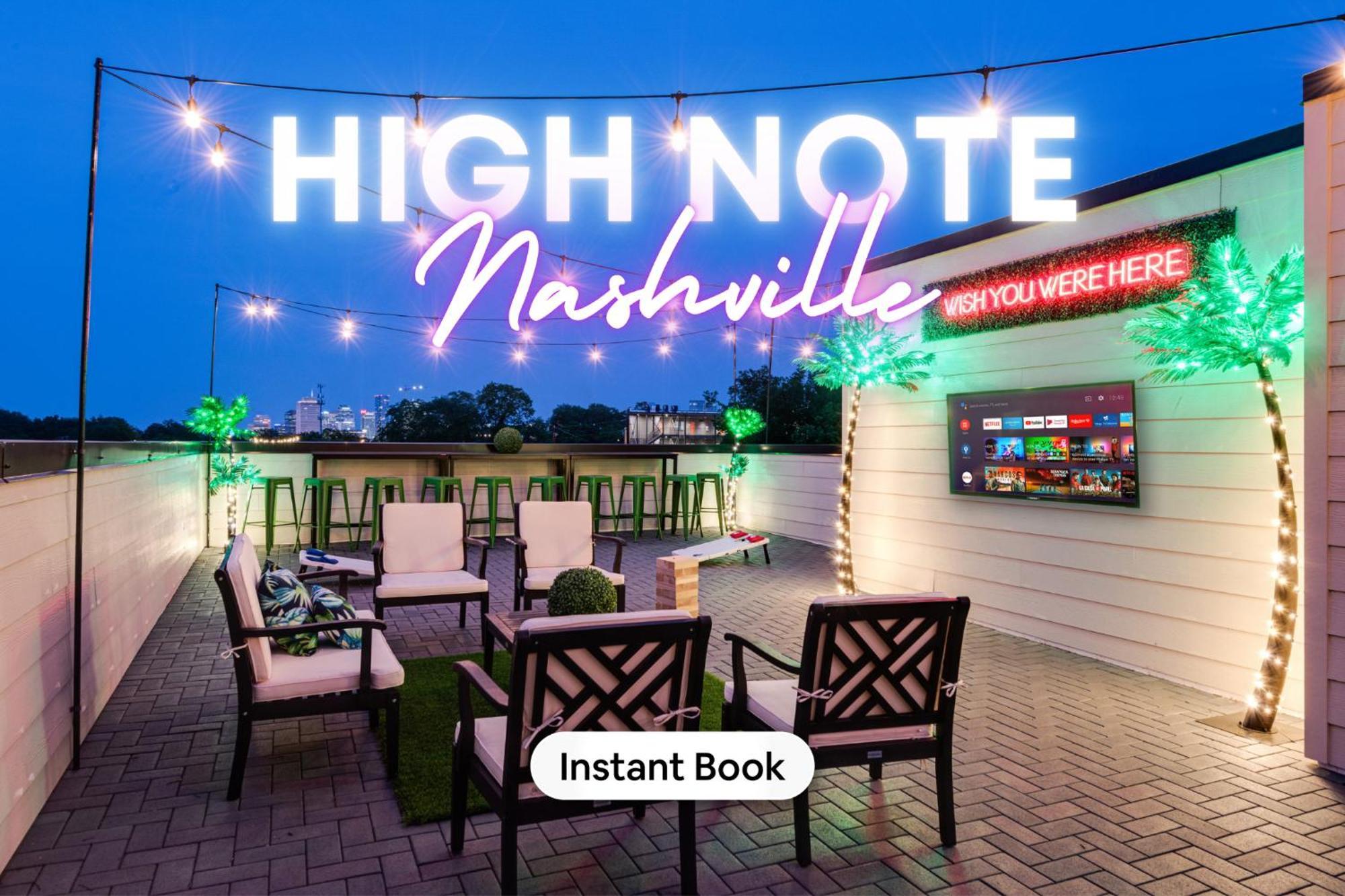 New High Note Rooftop Views 10 Beds Near Dt Villa Nashville Exterior photo